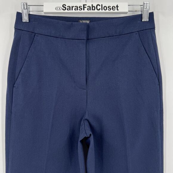 J. Crew Kate Straight Leg Pants Bi-Stretch Cotton Blend BF401 Women’s Size 4 - Picture 4 of 11